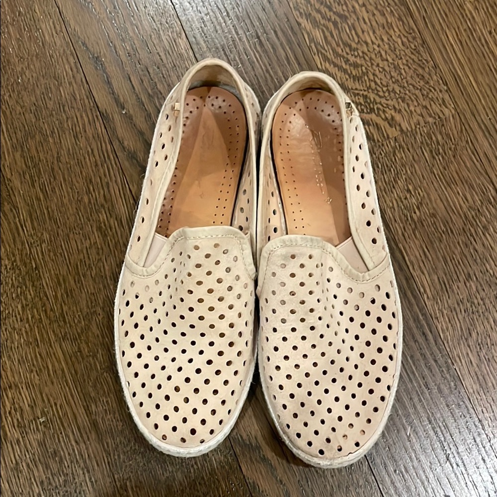 Rivieras Suede Perforated Slip-On Loafers